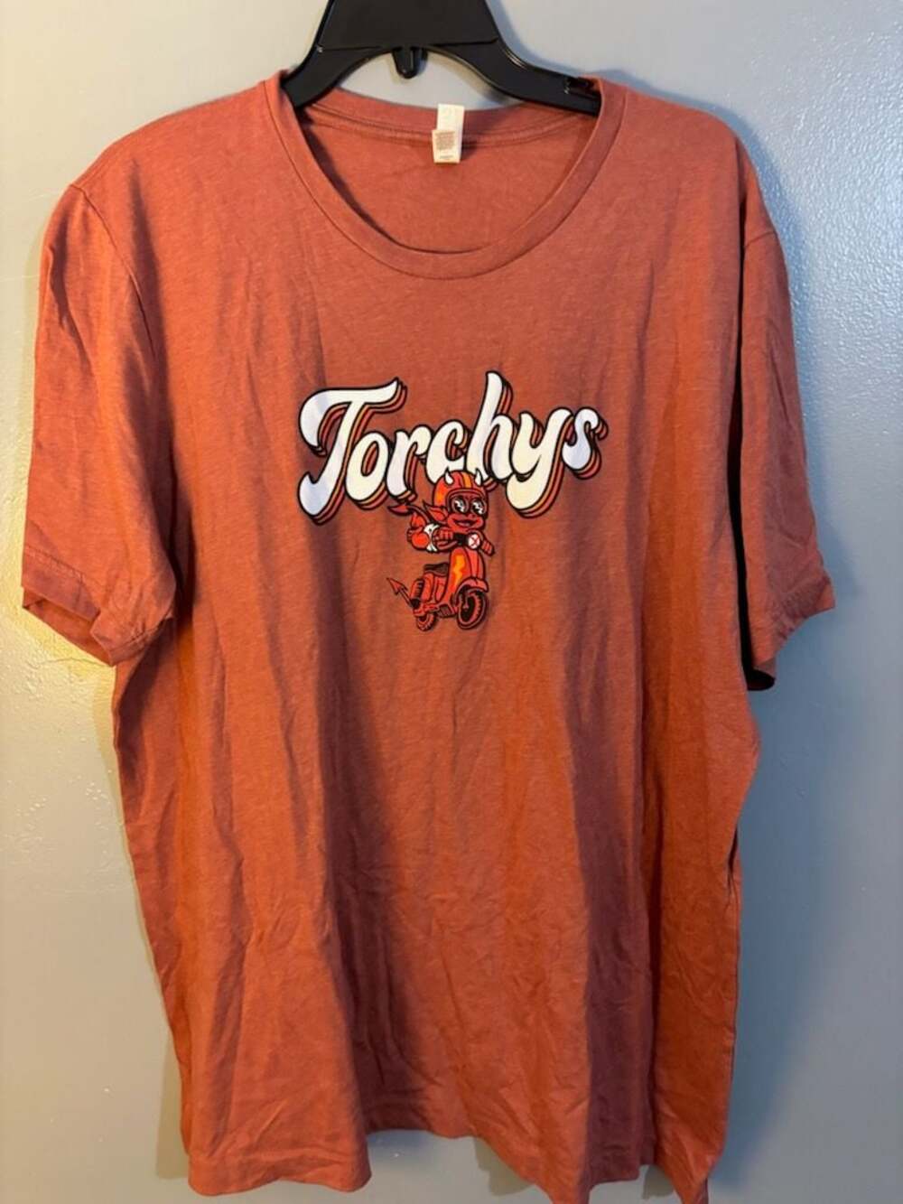 Torchy's Tacos Devil Mascot Graphic T-Shirt